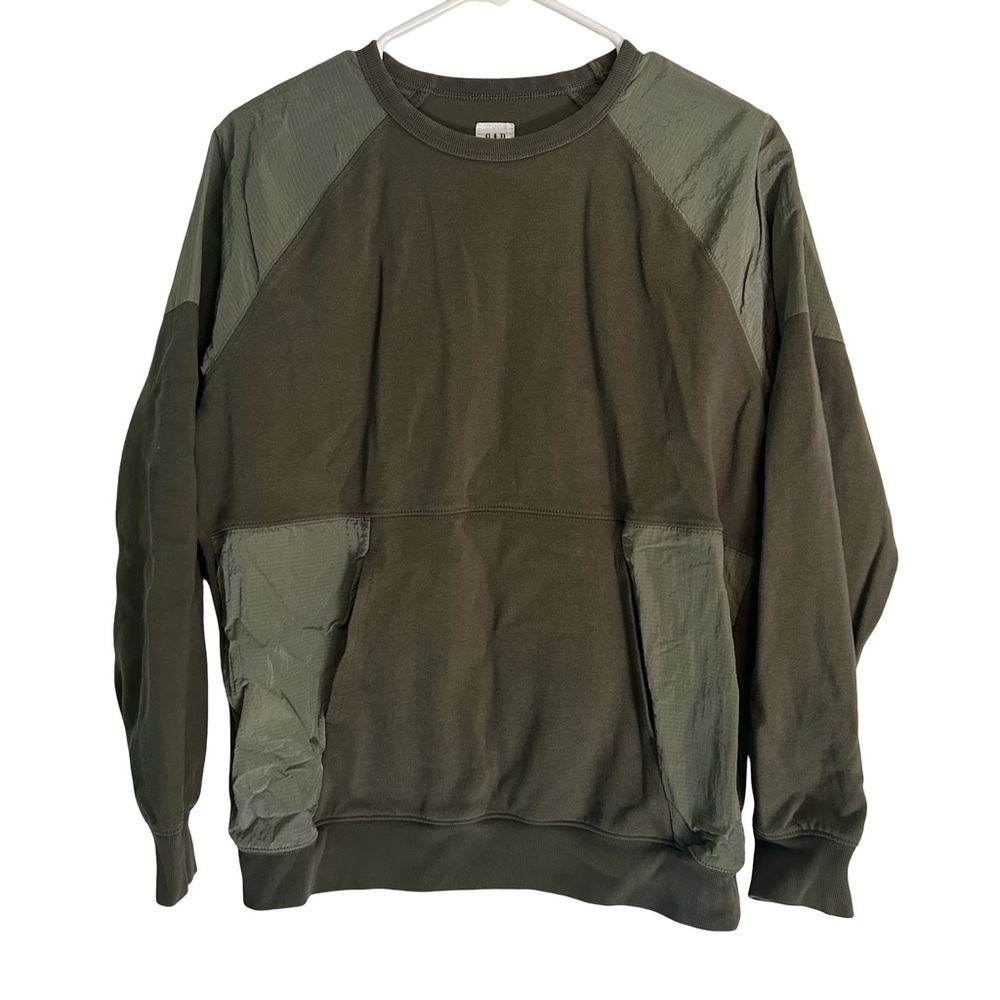 GAP boys Dark Olive Crewneck Sweater